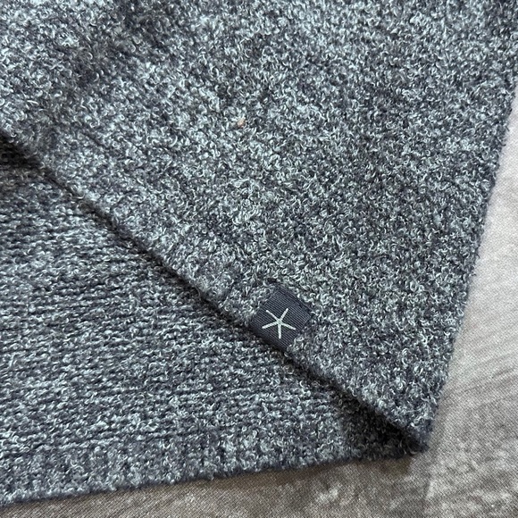 Barefoot Dreams Heathered Blue Cardigan [L14] - Picture 4 of 6